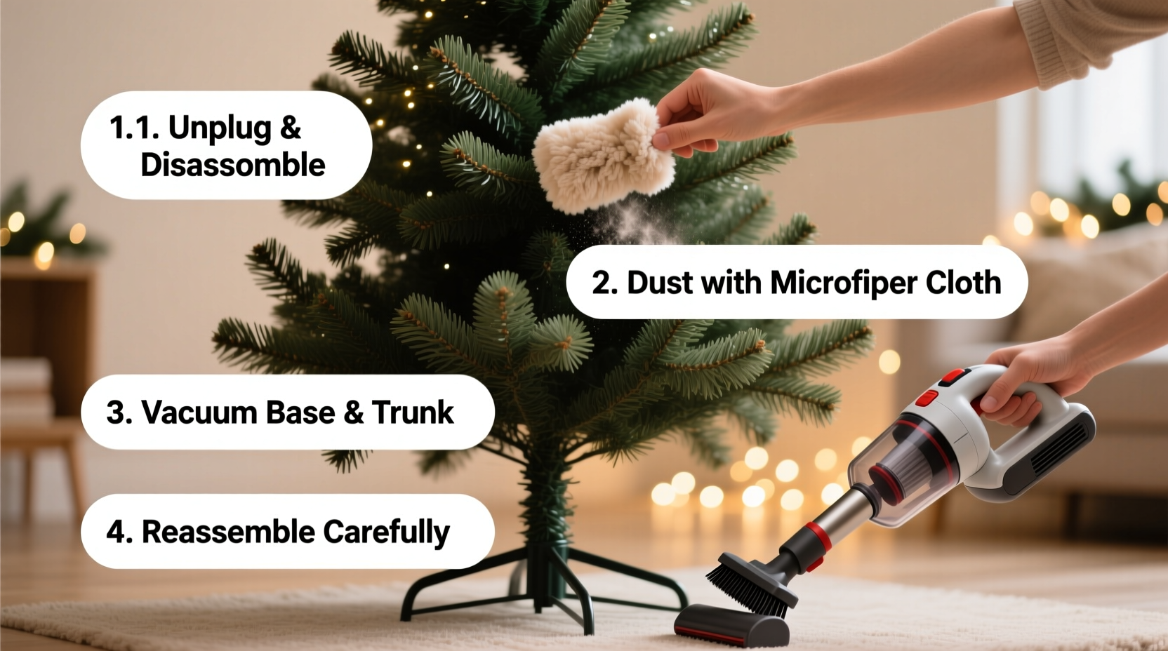 How to Clean Dusty Artificial Christmas Tree: Quick & Easy Tips
