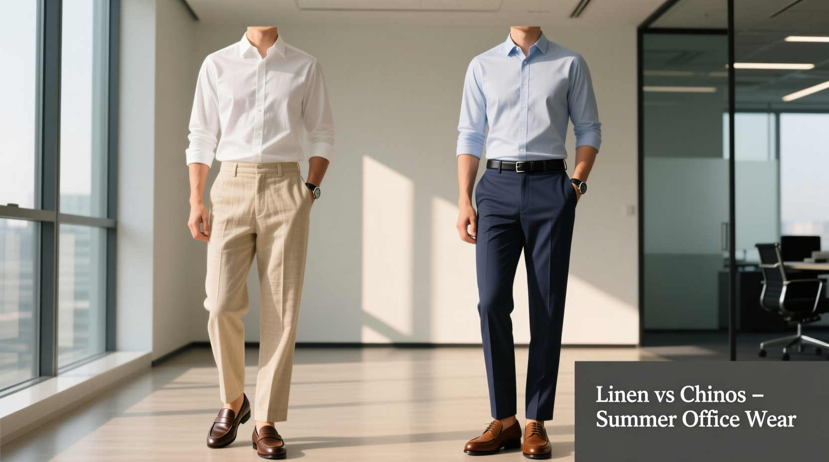 linen pants vs chinos for summer office wear which looks more professional