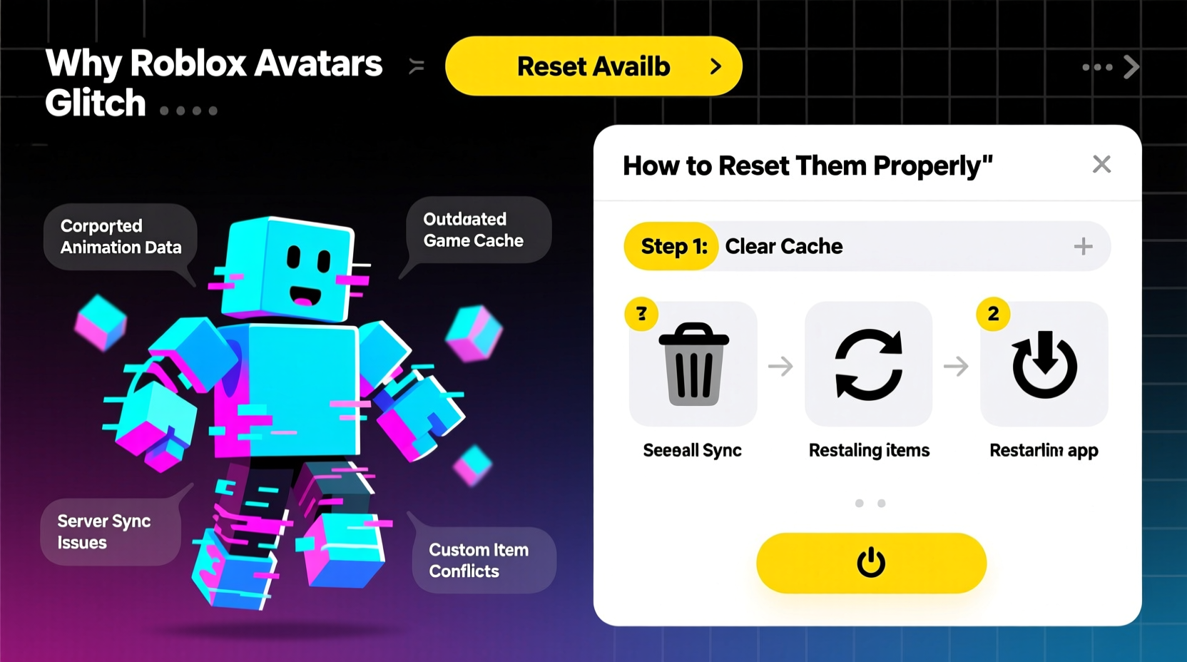 why do roblox avatars glitch and how to reset them properly