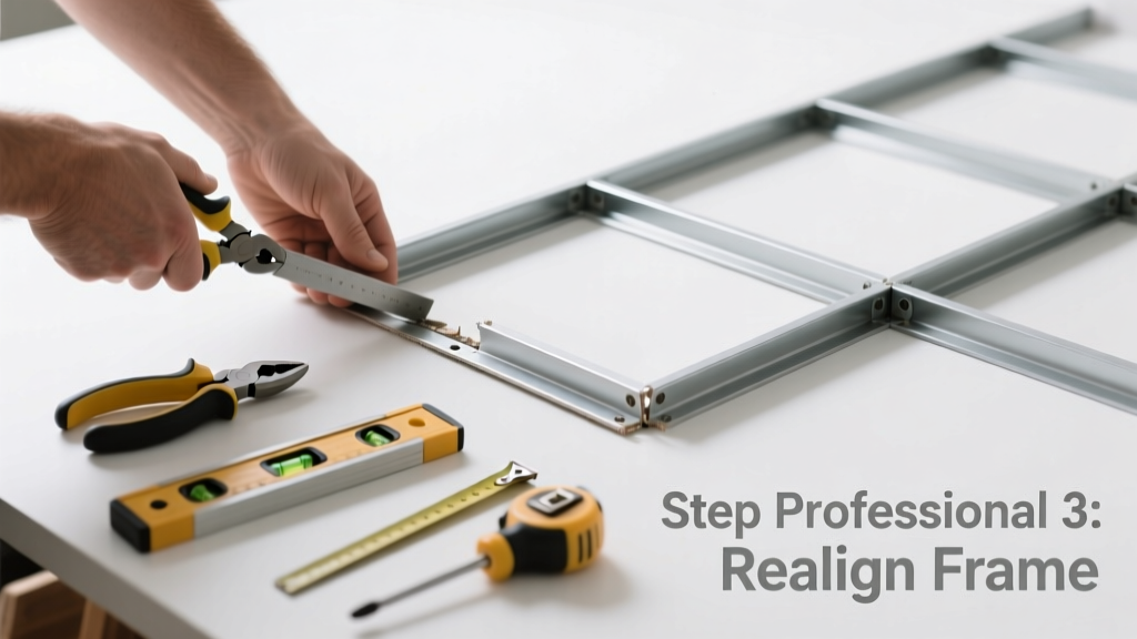 Fixing a Bent Drop Ceiling Grid: Step-by-Step Repair