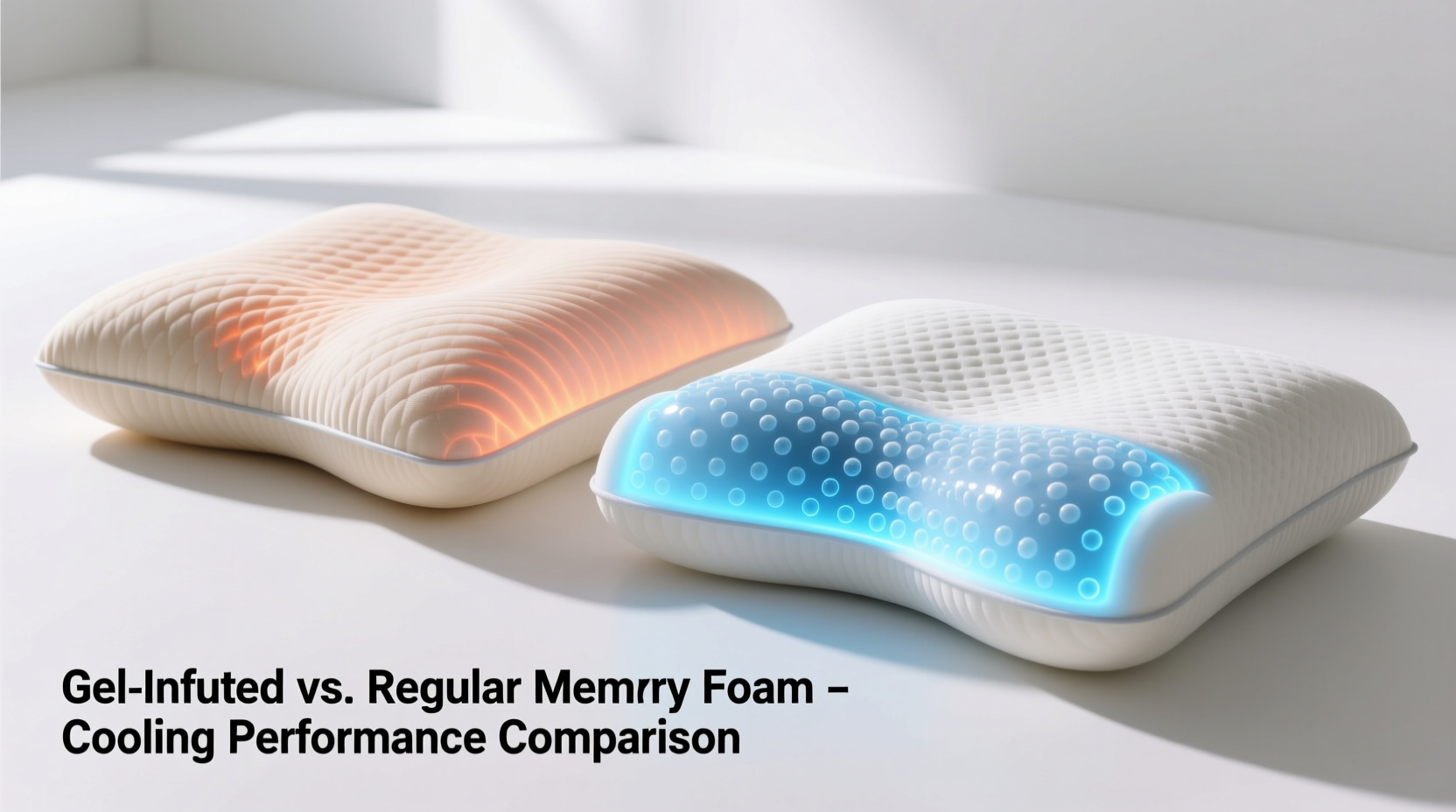 are gel infused memory foam pillows cooler than regular ones