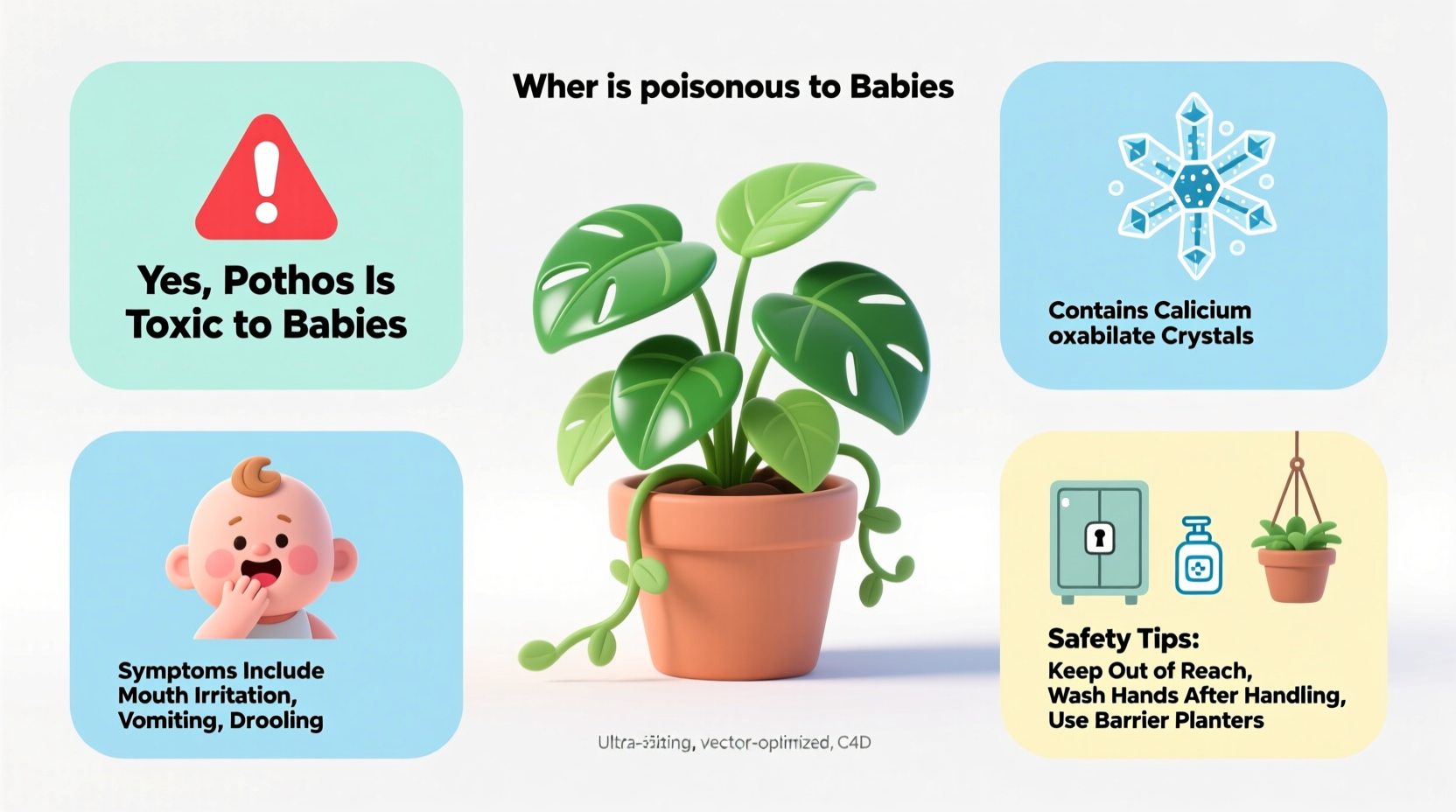 Is Pothos Toxic to Babies? 5 Safety Tips | TheHomeSprouts