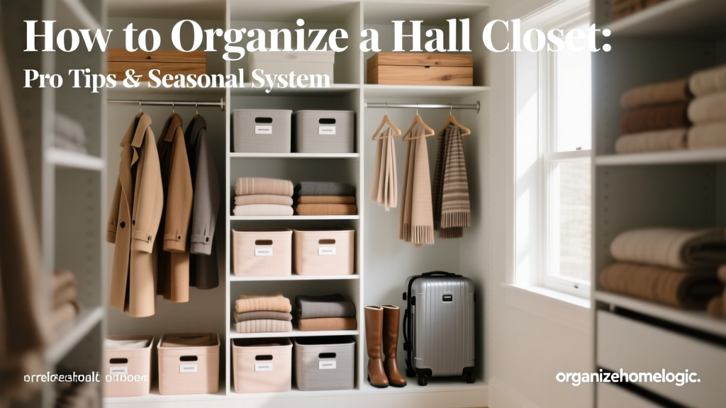 How to Organize a Hall Closet: Pro Tips & Seasonal System