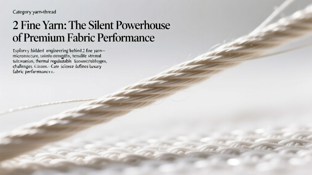 2 Fine Yarn: The Silent Powerhouse of Premium Fabric Performance