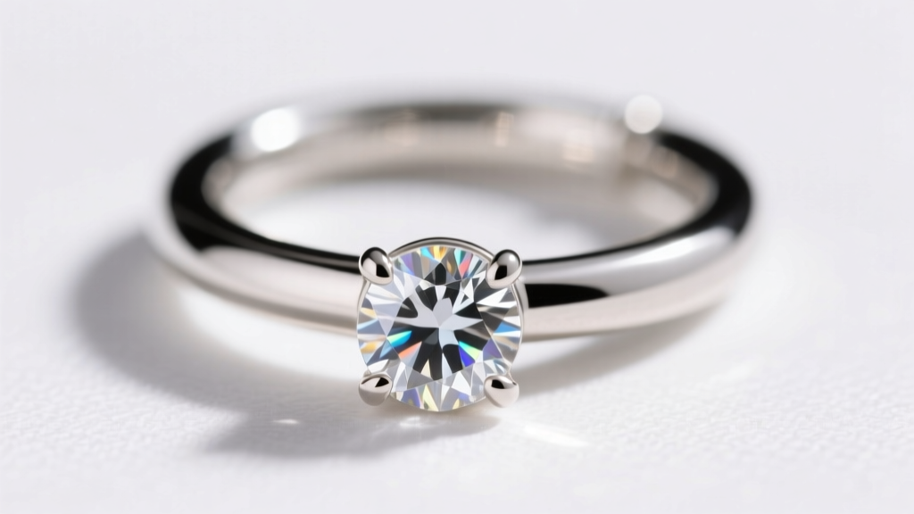 Close-up of flush-set diamond in 16-gauge white gold cartilage hoop showing seamless metal integration and snag-free edges