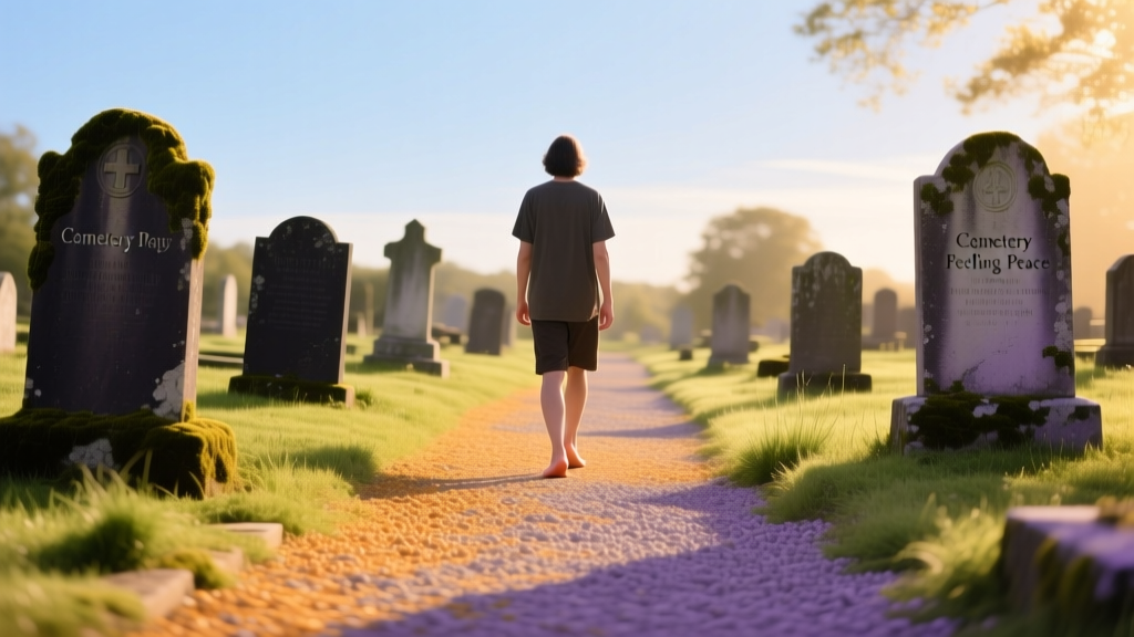 Cemetery Feeling Peace: Emotional Dream Meaning