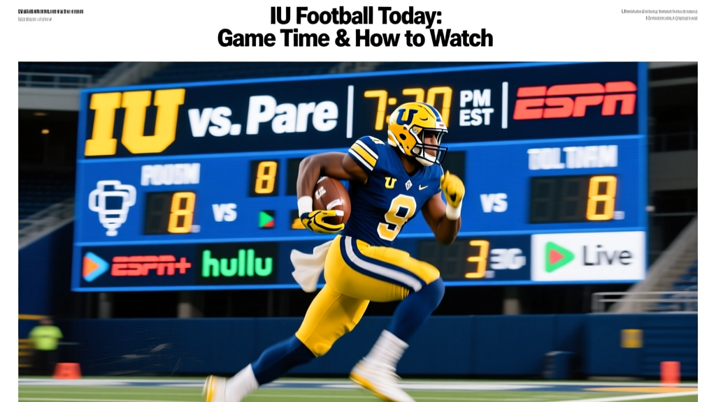 IU Football Today: Game Time & How to Watch