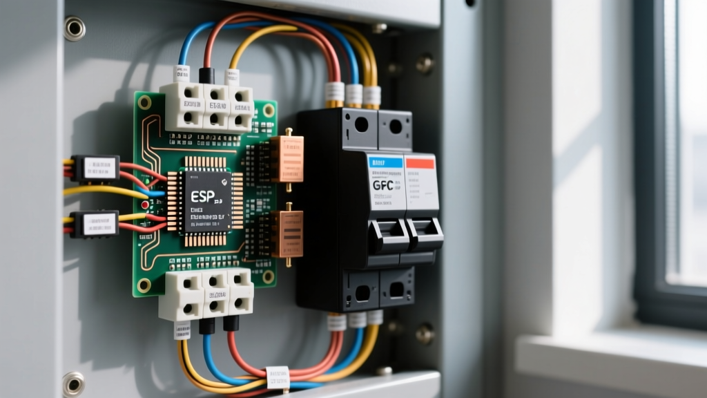 Safely Monitor Ground Fault Circuit Interrupter GFCI Breakers with ESP32