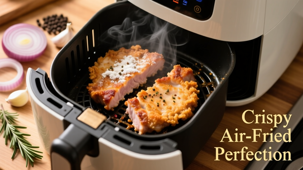 Crispy Tenderized Pork Cutlets in Air Fryer