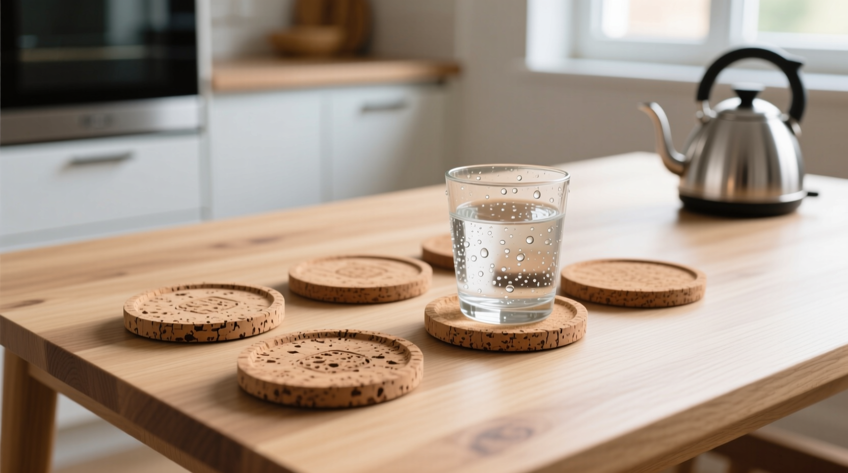 cork coasters absorbent stain resistant