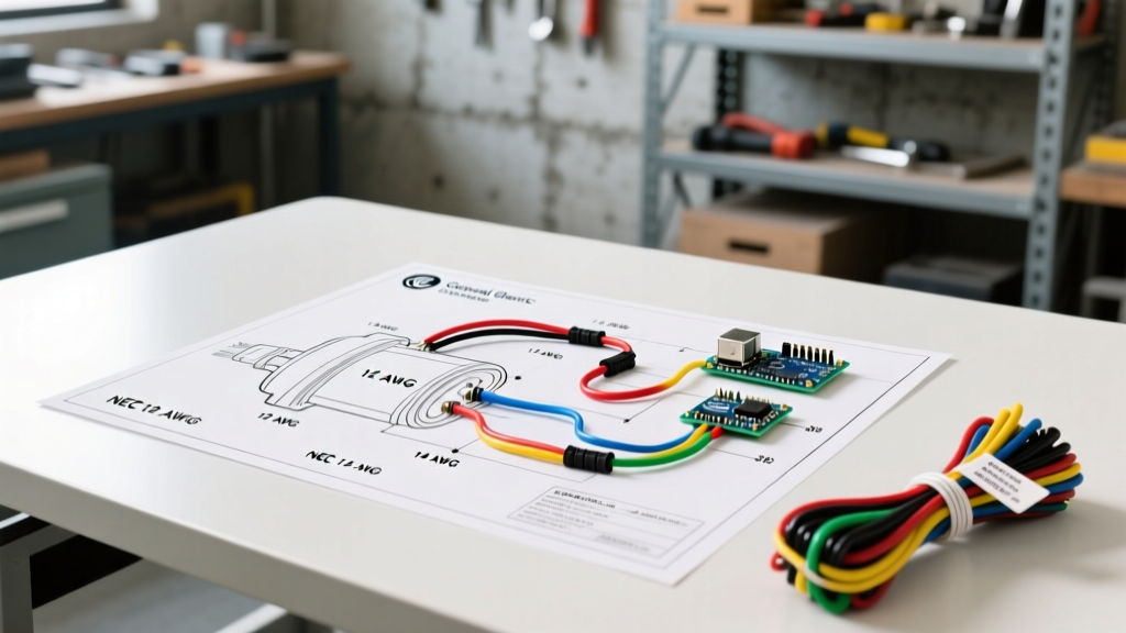 Decoding a General Electric Motor Wiring Diagram: Gauge & Color Guide