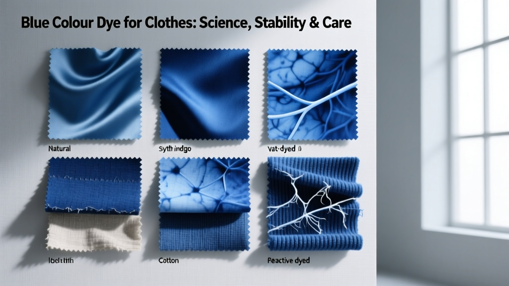 Blue Colour Dye for Clothes: Science, Stability & Care