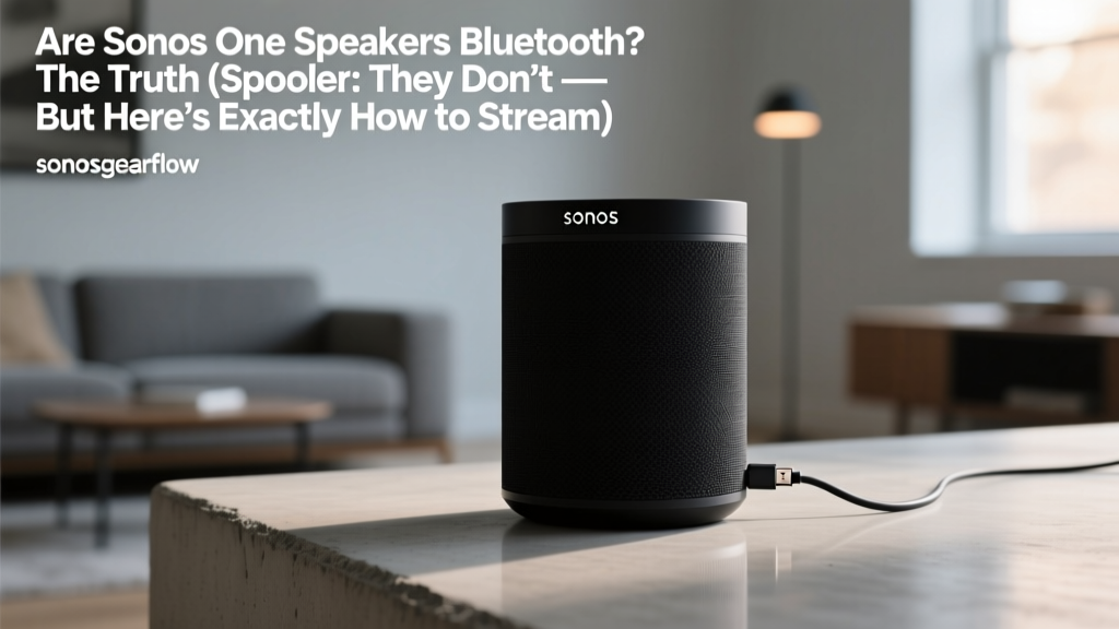 Sonos One No Bluetooth? Wireless Streaming Tips (2026)