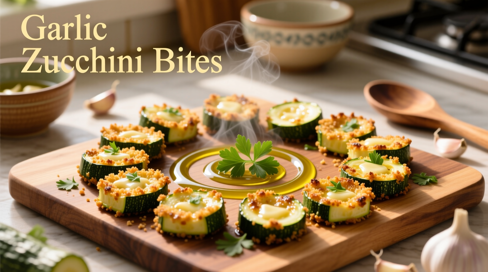 Perfect Zucchini Garlic Bites Recipe in 20 Minutes