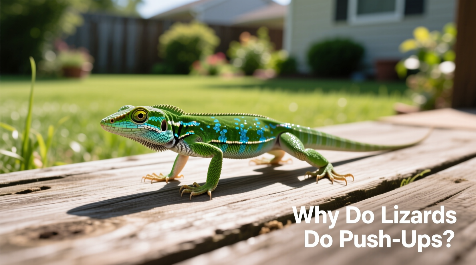 why do lizards do push ups in the backyard behavioral insight