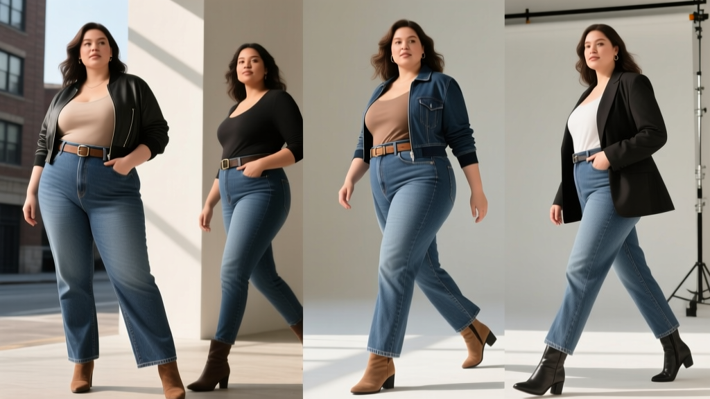 How to Style High Waisted Jeans for Plus Size