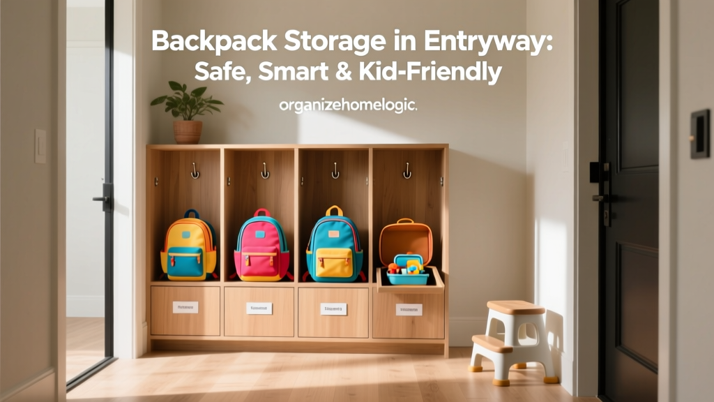 Backpack Storage in Entryway: Safe, Smart & Kid-Friendly