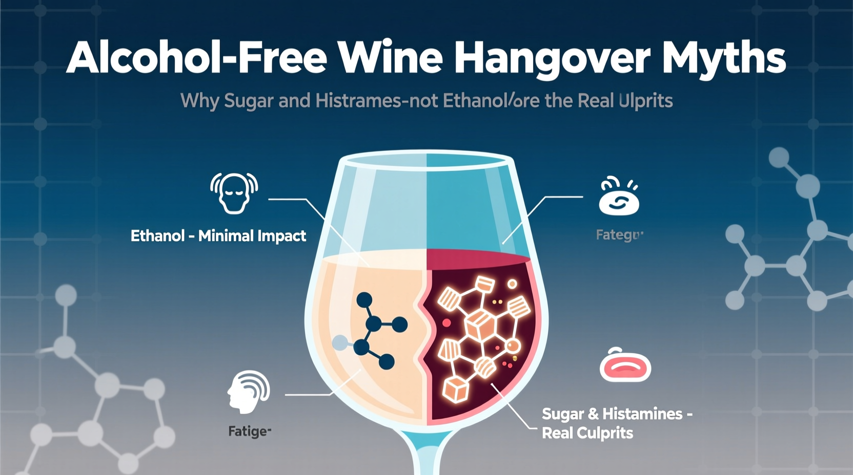 alcohol-free wine hangover myths—why sugar and histamines—not ethanol—are the real culprits