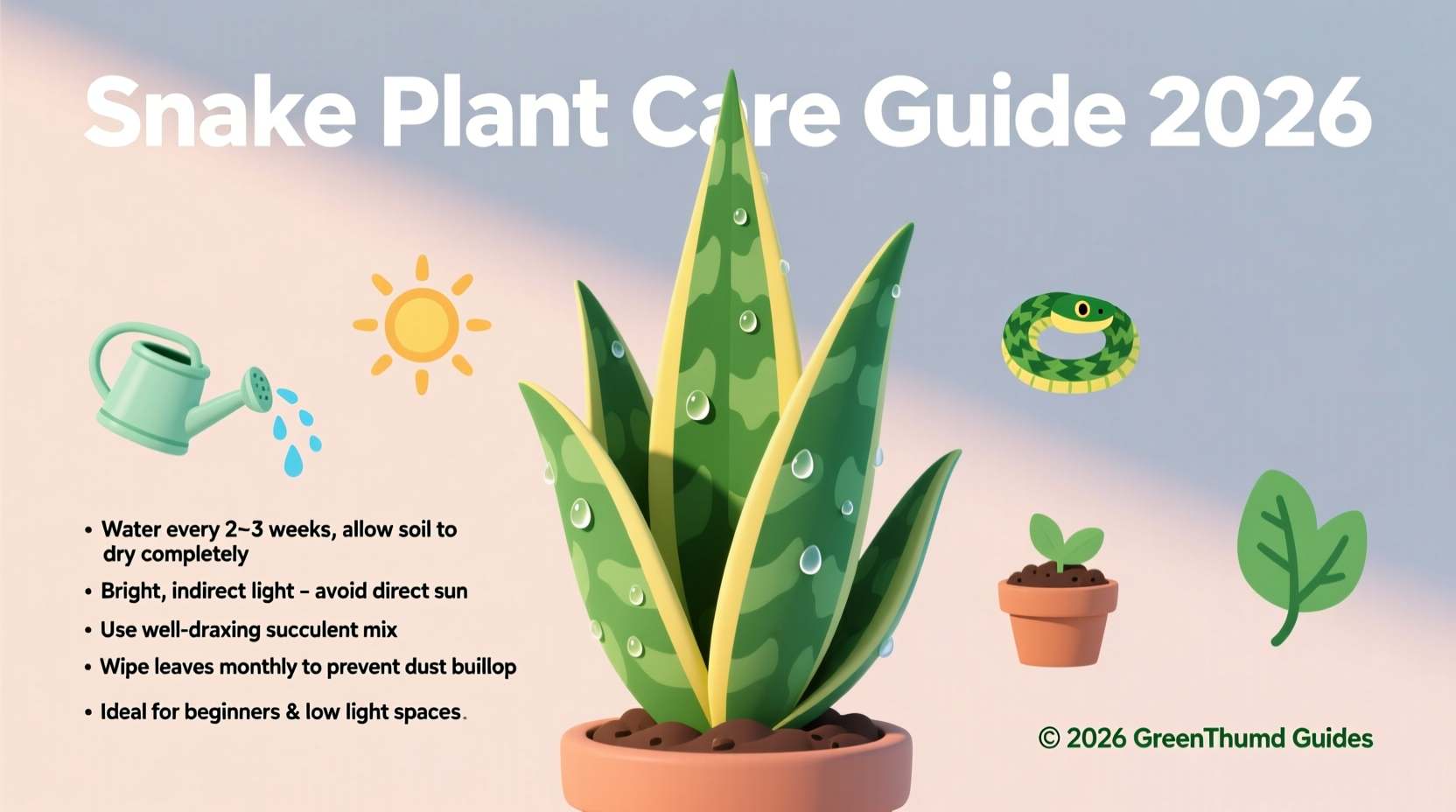 Snake Plant Care: 5 Tips for Success | TheHomeSprouts