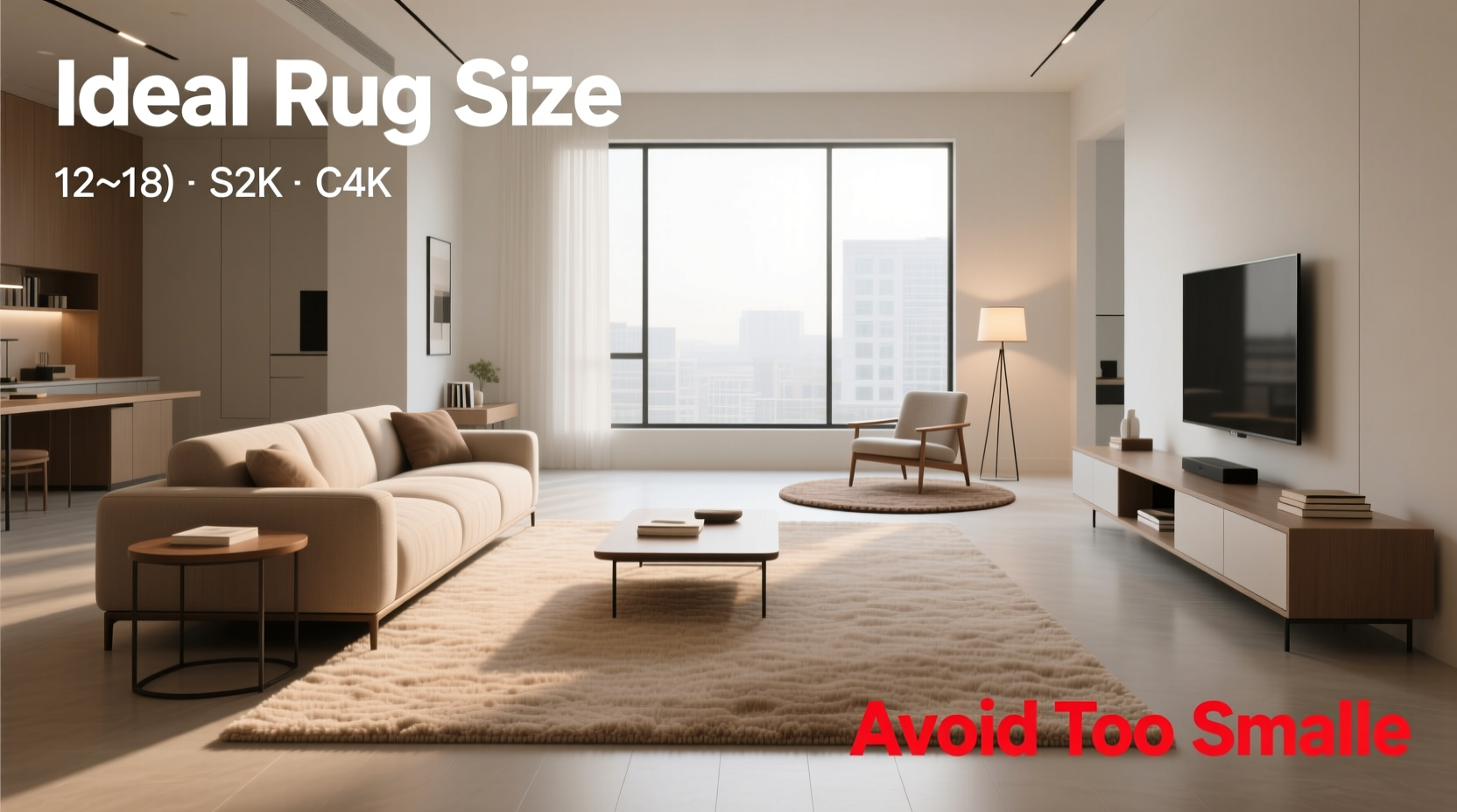 how to choose the perfect rug size for any room layout