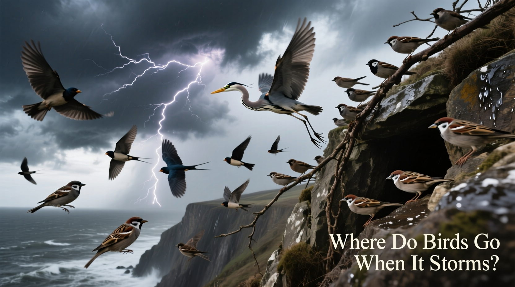 where do birds go when it storms