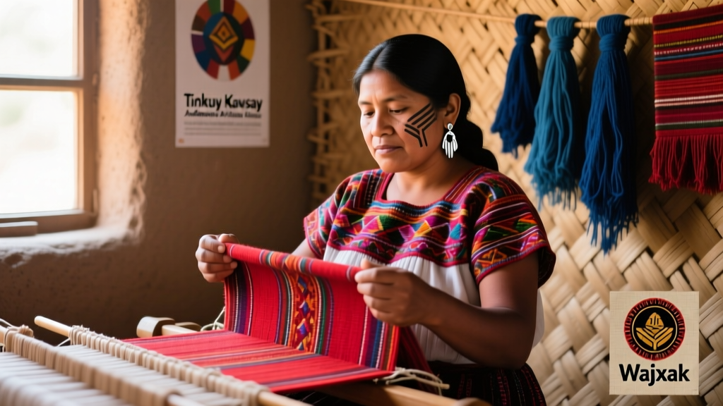 Quechua Poncho Wool Dyeing With Cochineal And Madder Root