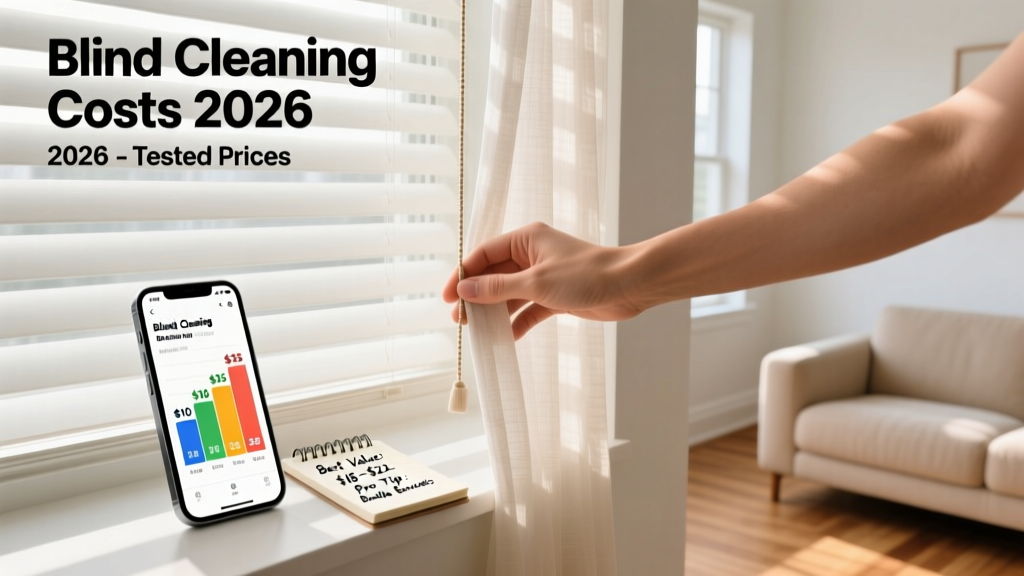 How Much Does Blind Cleaning Cost? Tested 2026 Prices