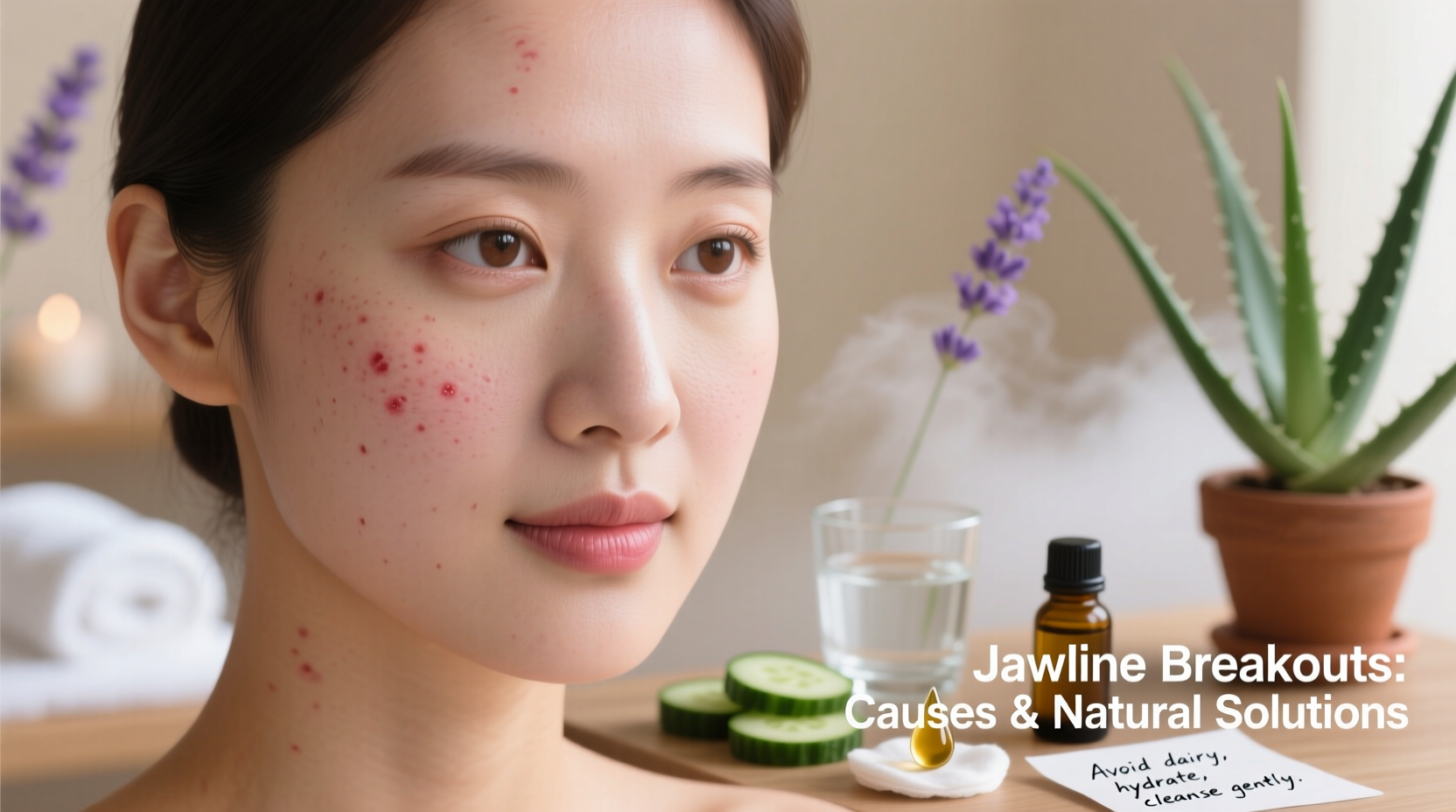 why is my skin breaking out along my jawline and how to clear it naturally