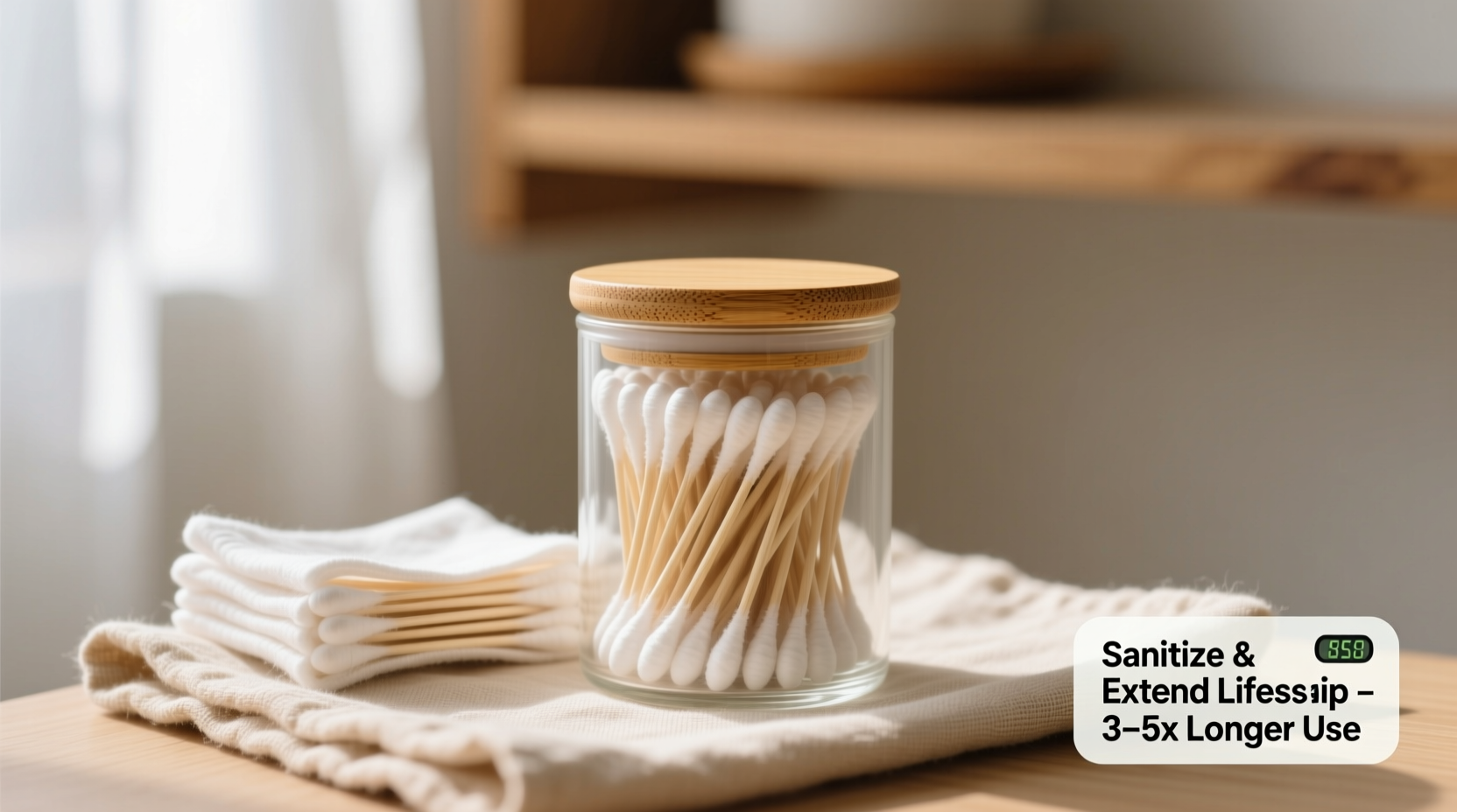 how to sanitize reusable cotton swabs