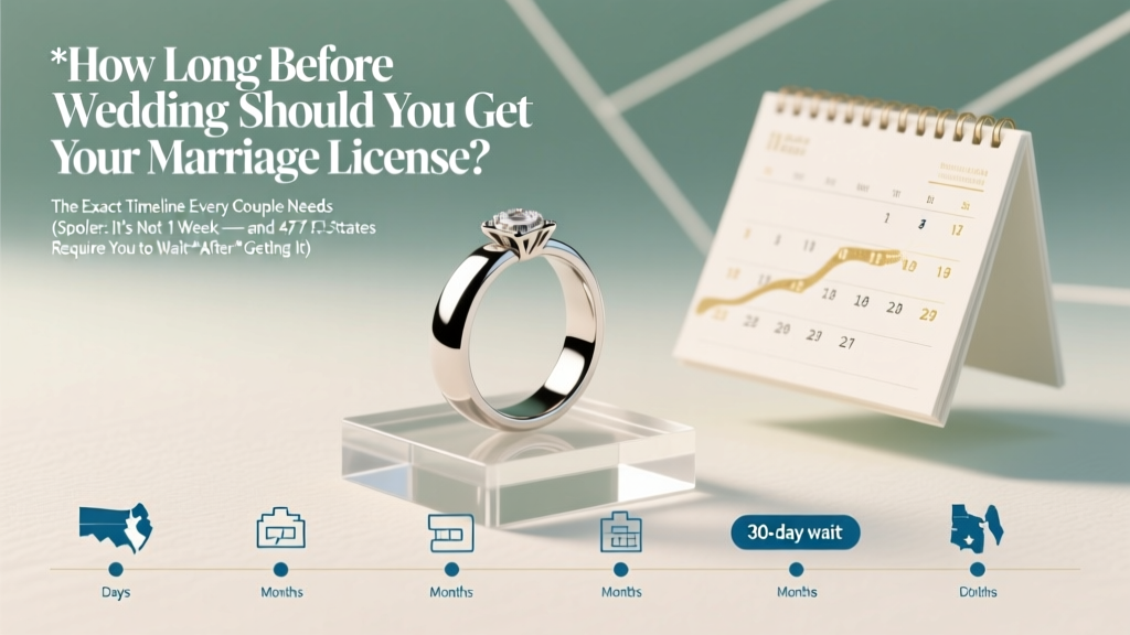 Marriage License Timeline: When to Apply Before Your Wedding