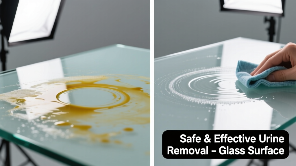 How to Remove Urine from Glass Surfaces Safely