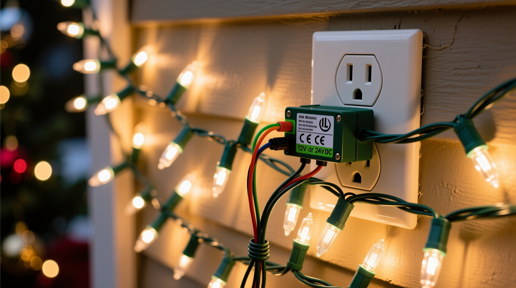 what voltage do most christmas lights run on and is it safe