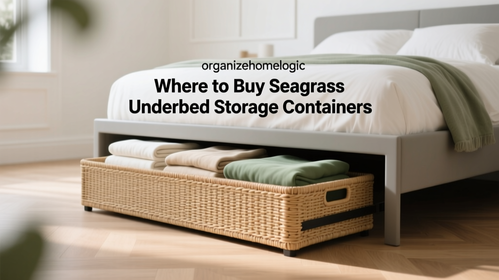 Where to Buy Seagrass Underbed Storage Containers