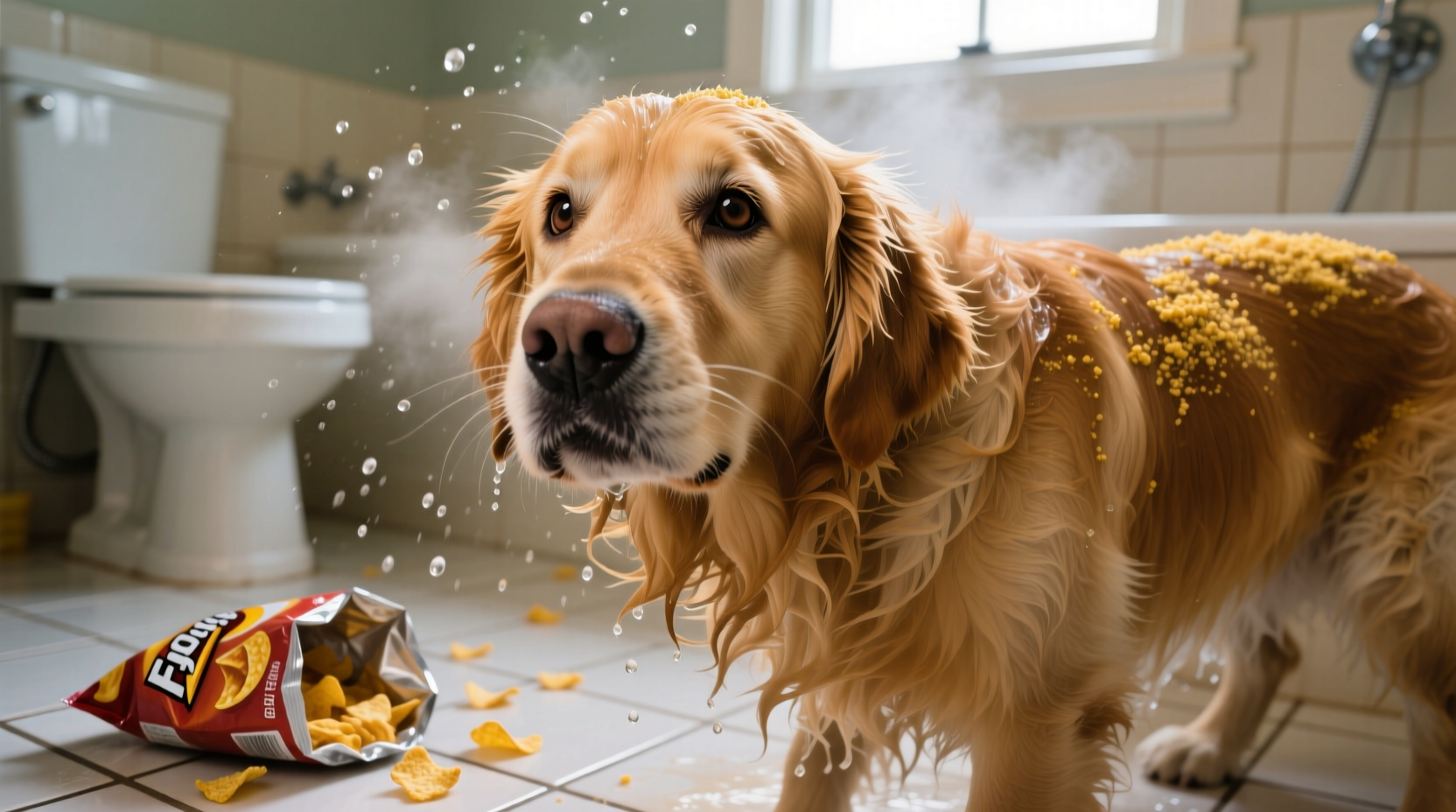 why does my dog smell like fritos even after a bath