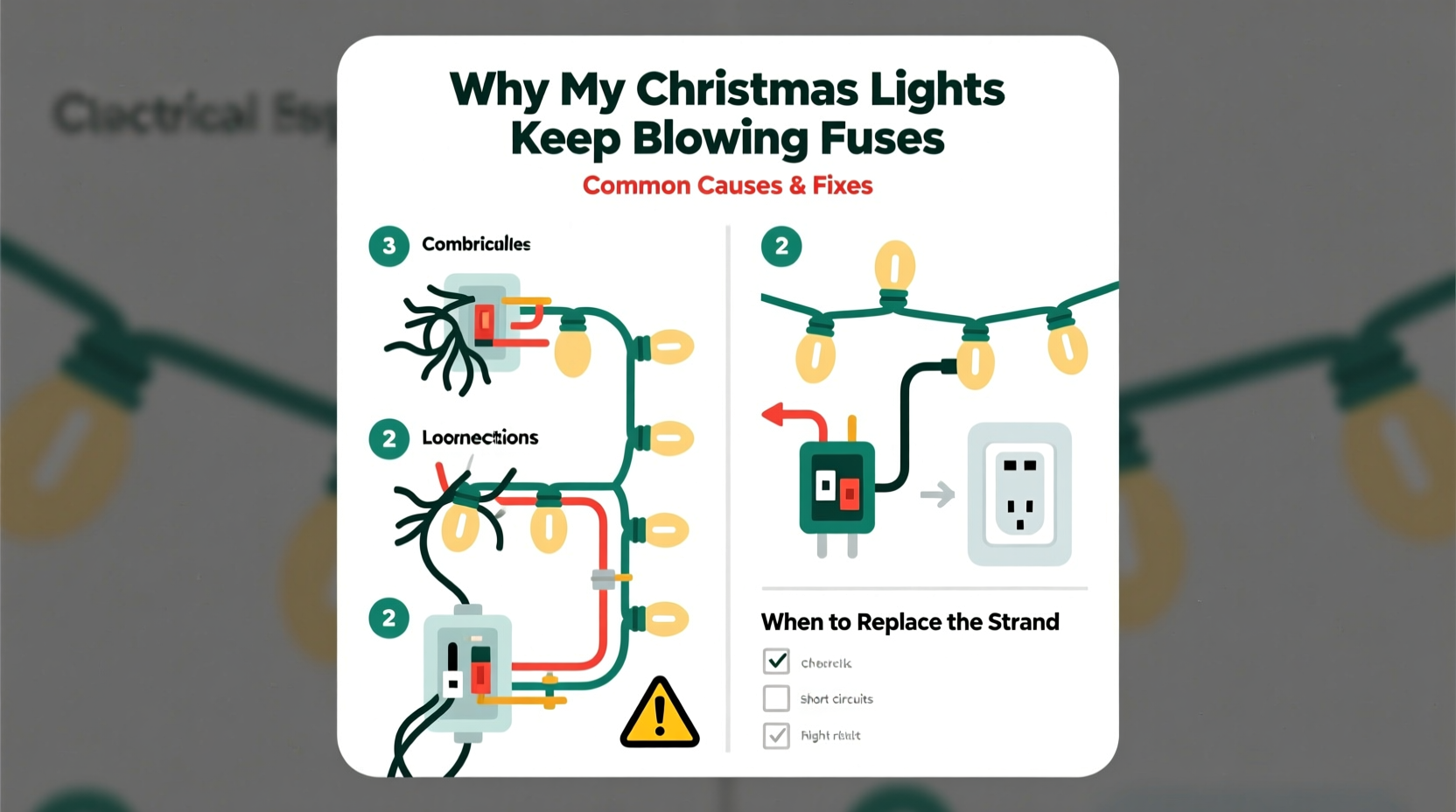 why does my christmas light strand keep blowing fuses troubleshooting common issues