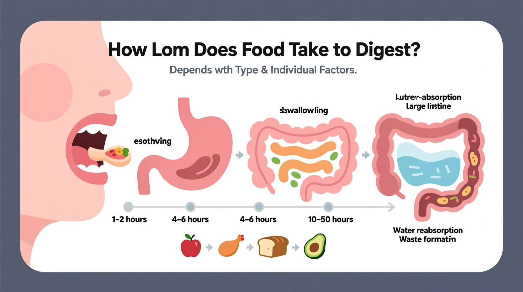 how long should food take to digest