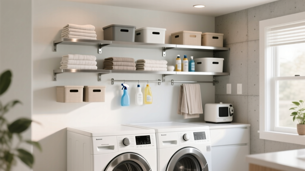 Best Organizers for Over Washer & Dryer Space