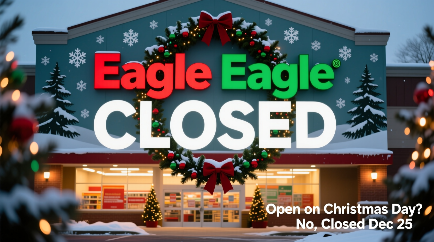 is giant eagle open on christmas day