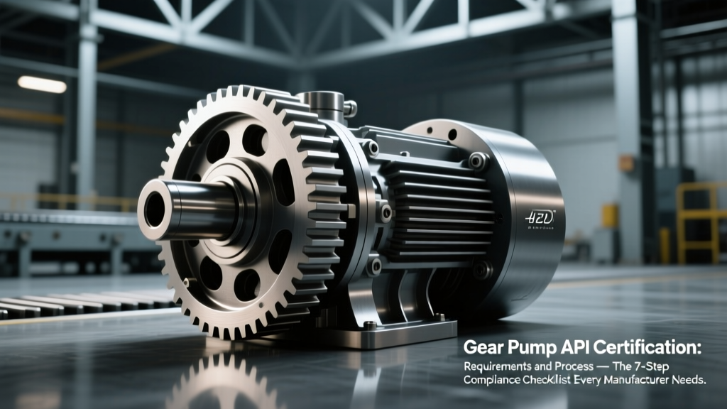 Gear Pump API Certification: 7-Step Compliance Guide