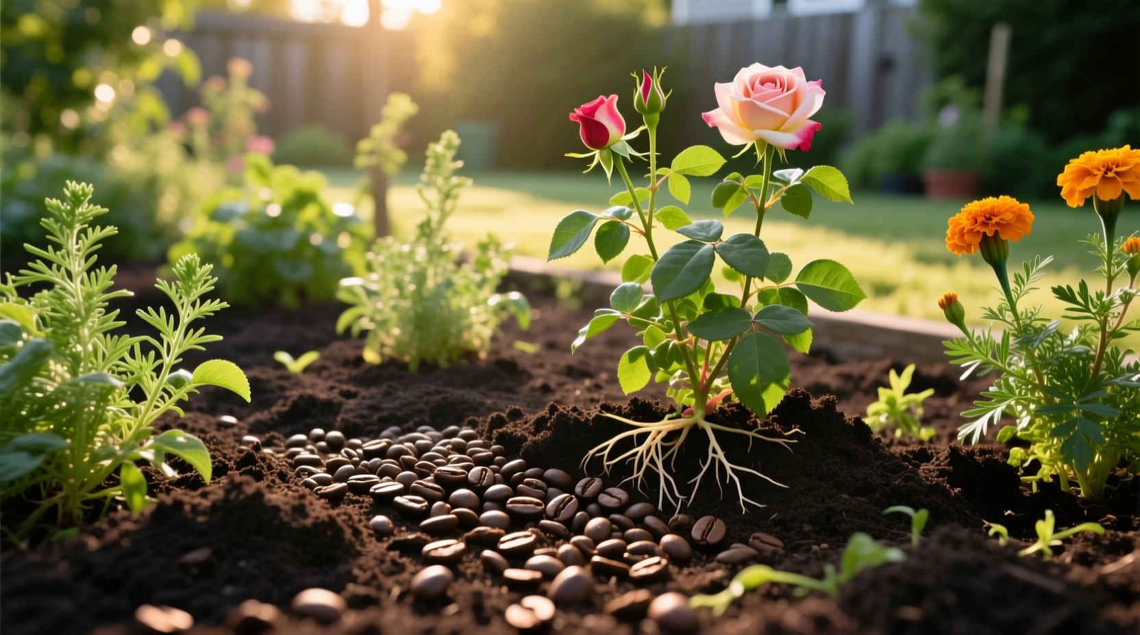 using coffee grounds in your garden
