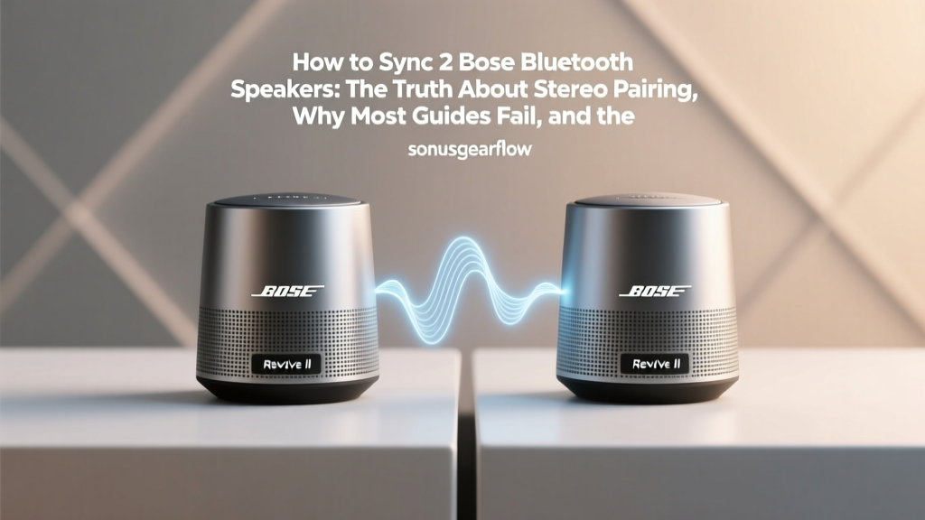 Bose Bluetooth Speaker Sync: 3 Working Methods (2026)