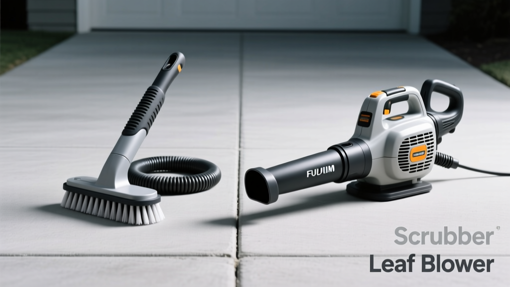 Scrubber vs Leaf Blower: Which Cleans Driveways Better?