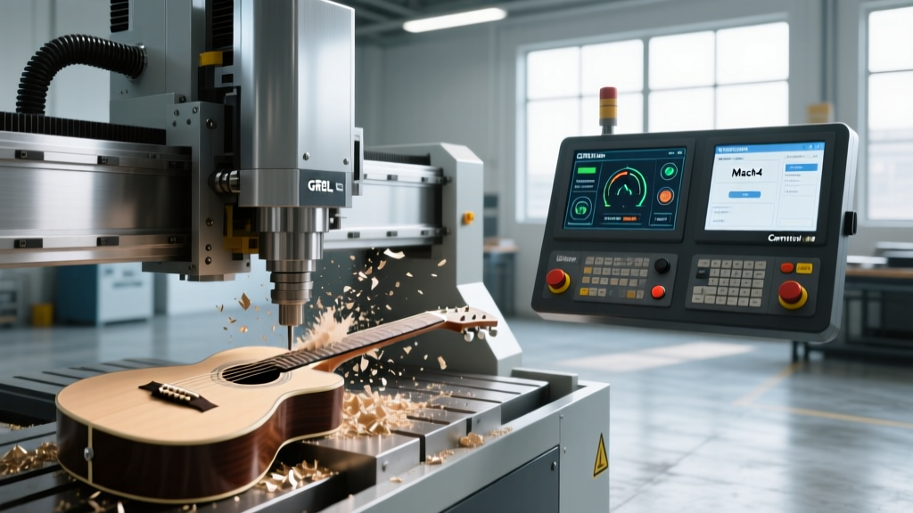 Training on Controller Types for a CNC Machine for Guitar Making