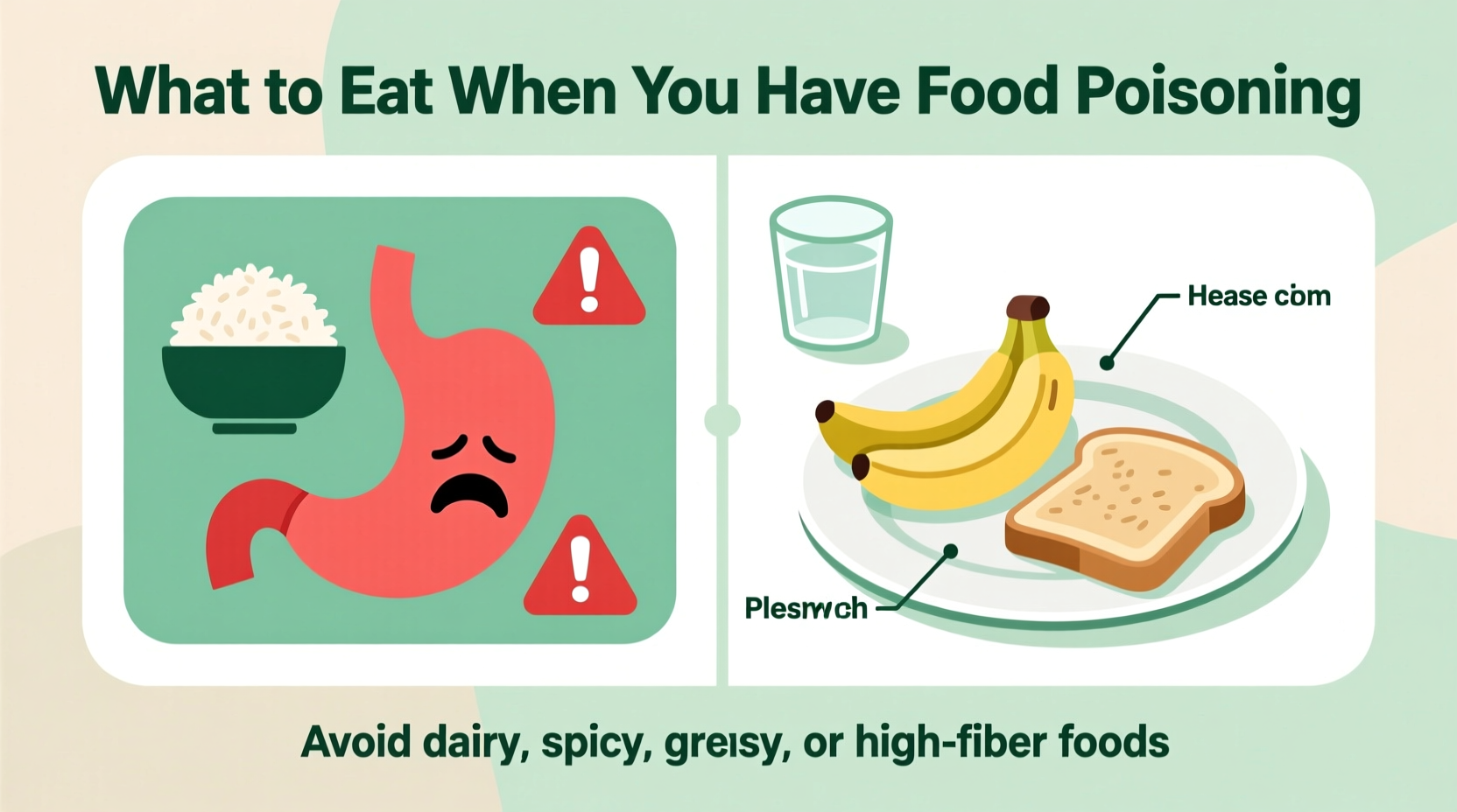 what to eat with food poisoning