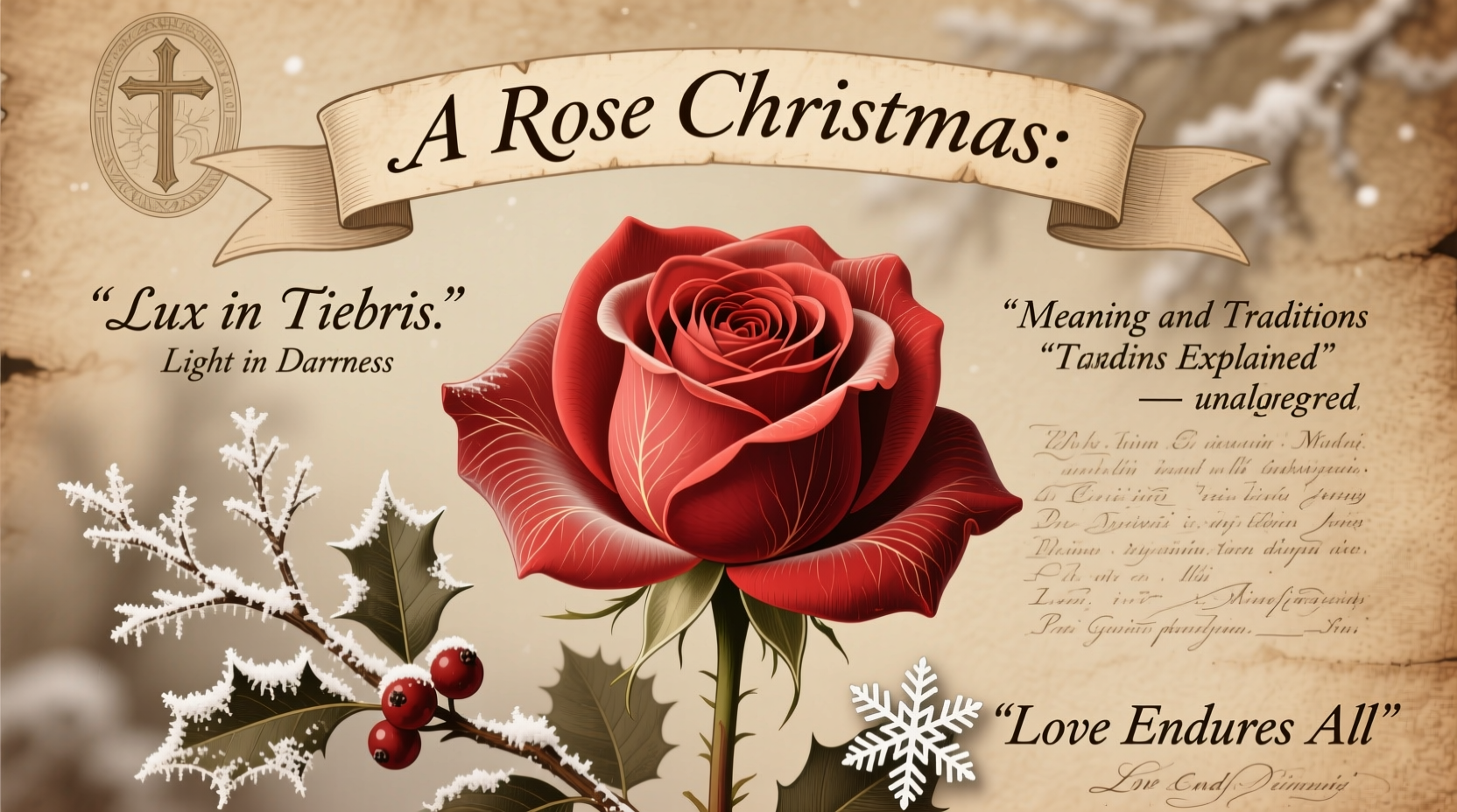 a rose christmas