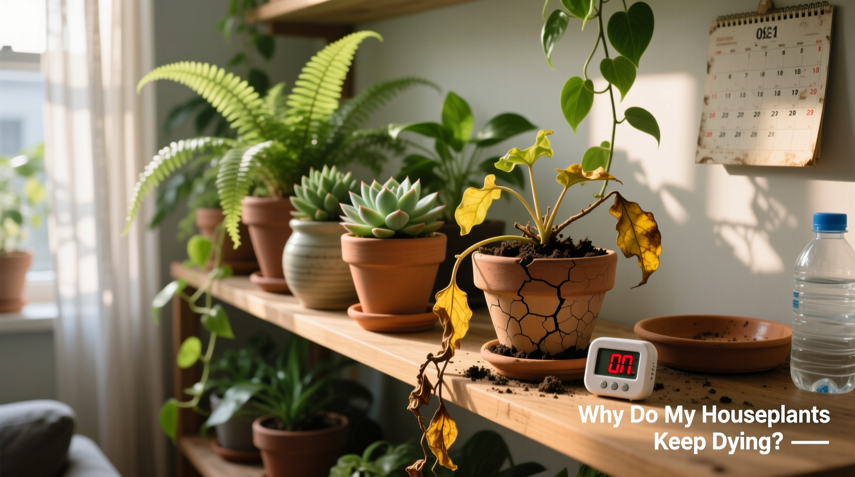 why do my houseplants keep dying even with proper watering schedule