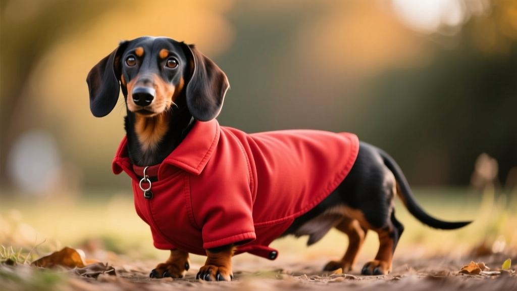 red smooth coat dachshund