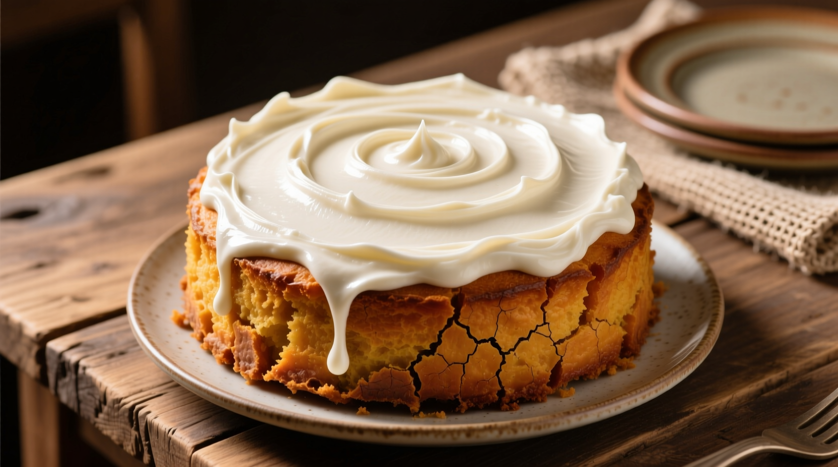 Sweet potato cake with cream cheese frosting