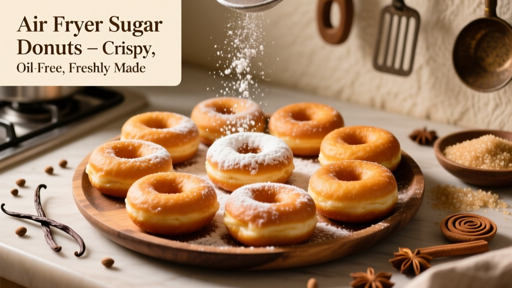 Air Fryer Sugar Donuts: Crispy, Golden & Oil-Free