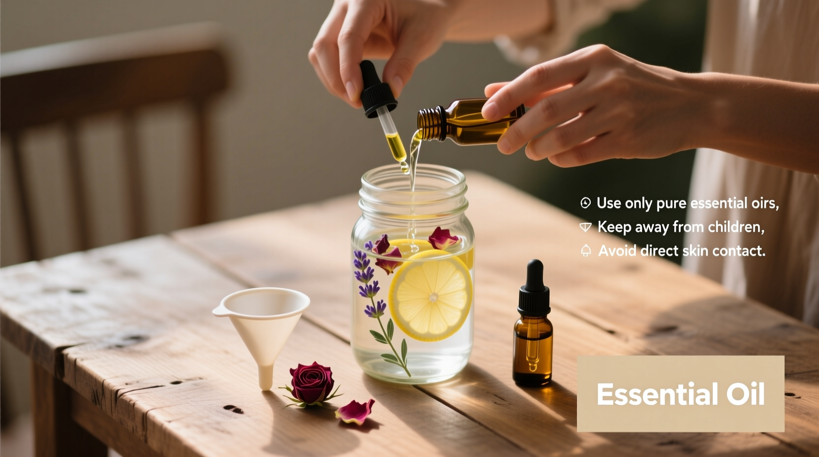how to make a homemade diffuser with essential oils safely
